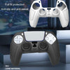 For PS5 Gamepad Silicone Protective Case Anti-Skid Soft Silicone Cover, Color: White