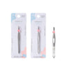 2pcs / Set A011 Bevel Flat Stainless Steel Eyebrow Clip Non-slip Eyebrow Clip
