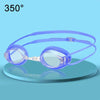 HAIZID Adult Competition Training Transparent Myopia Swimming Goggles, Color: 580 Blue 350 Degrees