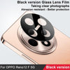 For OPPO Reno12 F 5G IMAK Rear Camera Lens Glass Film Black Version