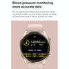 AK32 1.36 inch IPS Touch Screen Smart Watch, Support Bluetooth Calling/Blood Oxygen Monitoring,Style: Steel Watch Band(Black)