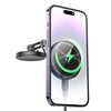 hoco HW26 Jacques Metal Magnetic Wireless Fast Charging Car Center Console Holder(Black)