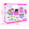 Mini Analog Supermarket Checkout Cash Register Set Child Role Playing Toy 46 PCS / Set  Blue