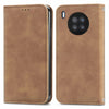 For Huawei nova 8i Retro Skin Feel Magnetic Horizontal Flip Leather Case with Holder & Card Slots & Wallet & Photo Frame(Brown)