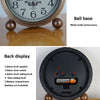 Retro Iron Alarm Clock Simple Desktop Quartz Clock, Style: Dark Red