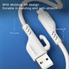 YESIDO CA105 1.2m 2.4A USB to 8 Pin Charging Data Cable with Hook(Black)