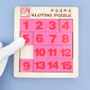 2 PCS Cartoon Animal Double-Sided Klotski Puzzle Children Wooden Toy Early Education Jigsaw Puzzle(Panda)