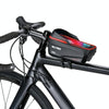 WILD MAN ES12X 1LEVA Hard Shell Bicycle Bag Cycling Phone Touch Screen Front Beam Bag, Color: Red