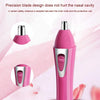 2 in 1 Lady Shaving Hair Removal Device Electric Mini Shaving Nose Hair Remover(Pink)