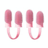 2x Pet Finger Toothbrush, Dog & Cat Teeth Cleaning, Pink