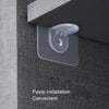 4pcs /Set Simple Firm Load Bearing Wardrobe Layered Partition Bracket, Size: Large 7cm