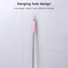 Triangle Shape Base Stainless Steel Long Handle Toilet Brush Toilet Cleaning Brush(Pink)