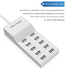 USB Multi-port Charger Mobile Phone Fast Charging Universal Fast Adapter 10 Interface EU Plug
