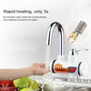 3s Fast Heat Electrothermal Rotatable Faucet Water Tap with Digital Display, 220V, Size: S