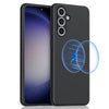 For Samsung Galaxy S24 FE 5G MagSafe Magnetic Liquid Silicone Phone Case(Black)