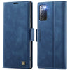 For Samsung Galaxy Note20 AutSpace A11 Side Buckle MagSafe Magnetic RFID Phone Leather Case(Blue)