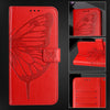 For Asus Zenfone 11 Ultra Embossed Butterfly Leather Phone Case(Red)