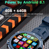 LOKMAT APPLLP6 PRO 1.54-inch 4G+64G Android 8.1 Dual-camera Independent Card Smart Watch(Silver)