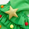 Christmas Dog Cloak, Green, L (5-7.5kg)