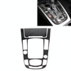2 PCS Car Carbon Fiber Gear Panel Decorative Sticker for Audi A4L / A5 / Q5 2009-2016