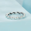 S925 Sterling Silver Oxidized Twisted Pattern Ring, Size: 7(SCR1047)