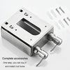 Hotel Stainless Steel Soap Dispenser Home Wall Mounted No Punch Press To Soap Bottle, Style: Square 2 Barrel