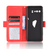 For Asus ROG Phone 3 ZS661KS Wallet Style Skin Feel Calf Pattern Leather Case with Separate Card Slot(Red)
