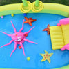 Home Large Cartoon Animal Drama Pool Water Spray Inflatable Swimming Pool Slide Pool(Pirate)