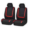 Universal Car Seat Cover Polyester Fabric Automobile Seat Covers Car Seat Cover Vehicle Seat Protector Interior Accessories 4pcs Set Red