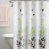 260x200cm Leaf Printed Waterproof Shower Curtain Thickened Polyester Bathroom Curtain Cloth