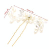 2PCS Festival Wedding Hair Accessories Bridal Hair Stick Floral Hairpin Beautiful Headdress Plait Hair Clip Vine Accessories