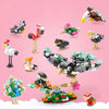 LELE BROTHER 9100-3 Peacock Bird Paradise Small Particle Children Early Learning Puzzle Building Blocks Toy