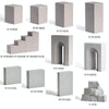 Jewelry Still Life Ornaments Geometry Photography Props, Size: Square Column 4PCS/Set