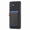 For Samsung Galaxy S25+ 5G Denim Texture Leather Skin Phone Case with Card Slot(Black)