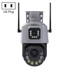 Dual Lens 4.5" HD Smart WiFi Security Camera Colour Night Vision - US Plug