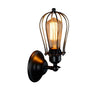 Retro Double Head Grapefruit Wrought Iron Antique Restaurant Corridor Aisle LED Wall Lamp without Light Source(Single Head)