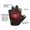 Summer Men Women Fitness Gloves Gym Weight Lifting Cycling Yoga Training Thin Breathable Antiskid Half Finger Gloves, Size:L(Light Blue)