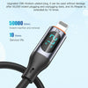 TOTU CB-7-L 15W USB to 8 Pin Digital Display Fast Charging Silicone Cable, Length: 1m(Orange)