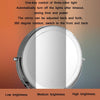 8 Inch Wall-Mounted Double-Sided Makeup Mirror LED Three-Tone Light Bathroom Mirror, Colour:Battery Models Silver White Light(Seven Times Magnification)