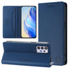 For Samsung Galaxy A32 4G RC01 Dual-Folded Magnetic Suction RFID Leather Phone Case(Dark Blue)
