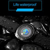 addies MY-1704 Earth Pattern Silicone Strap Watch for Men, Support Life Waterproof