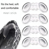 5 Pairs Soft And Abrasion-Resistant GEL Heel Stickers High-Heeled Laces Sticky Invisible Transparent Anti-Drop Heel Stickers(Thick Section-Transparent)