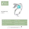 Mermaid Tears Open Ring S925 Sterling Silver and Platinum Plated Ring