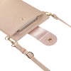 Litchi Texture Card Holder Mobile Phone Bag with Long Strap(Light Pink)