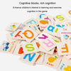 English Words Numbers Fruit Cognition Enlightenment Puzzle Wooden Toys Early Learning Matching Box