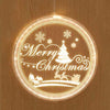 Christmas Decoration Light LED Holiday 3D Hanging Lamp, Power:Battery(Merry Christmas)