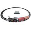 SS333-64 Electric Retro Simulation Train Model Children Toys Light Music Track Train (Red)