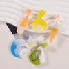 5pcs DIY Crystal Epoxy Earrings Silicone Mold Pendant Jewelry Mold, Spec: Square