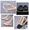 450 Summer Breathable Sock Shoes Fly Woven Comfortable Casual Shoes, Size: 39(Beige)
