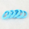20pcs / Pack Girls Kids Rubber Bands Ponytail Holder Elastic Hair Bands(Sky Blue)
